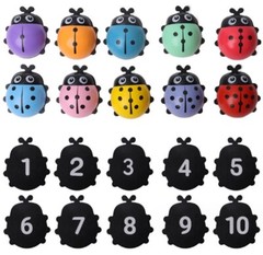 Baby Ladybug Puzzle English Learning Board Puzzle and Early Education Toys