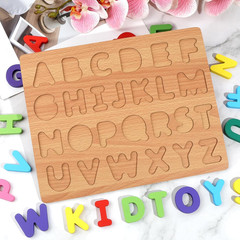 Alphabet Puzzle, Wooden Puzzles for Toddlers 3 4 5 Year Old, ABC Letter Puzzle,