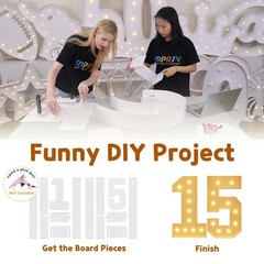 imprsv 4FT Light Up Numbers, Marquee Numbers 15th Birthday Decorations for Gi…