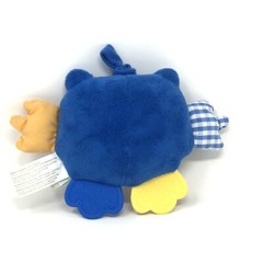 Le Bebe Favorite Pull Down Vibrating Wiggler Blue Owl Crinkle Teether Toy Plush