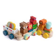 Preferred World of Eric Carle The Very Hungry Caterpillar Wooden Train Set, 1…