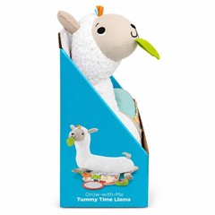 Fisher-Price Grow-With-Me Tummy Time Llama Baby Activity Mat Plush Toy
