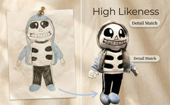 Custom Plush Doll from Photo – Handmade Stuffed, Personalized Plush (8In-25In)