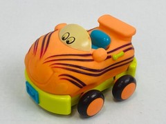 Battat Just B. Wheeee-ls Pull Back Baby Toy Soft Tiger Car ONLY!!!