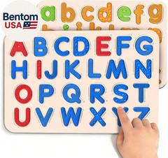 Sensory Silicone Letter Tracing Pad: Double-Sided Textured Sensory Toys for Lear