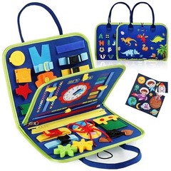 Montessori Felt Busy Board Quiet Book Sensory Activity Toy for Kids Travel