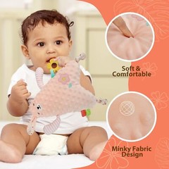 Baby Girls Toys 0-6 Month Animal Stuffed Newborn Baby Minky Dot Sensory Toy