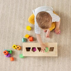 Baby Toys LOV The Block Set 70-piece solid wood block set (New)