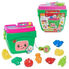 CoComelon Veggie Fun Learning Basket with Play Food and Checkout Counter