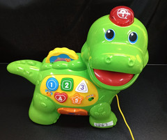 VTech Chomp and Count Dino Interactive Educational Toy 5 Coins Works
