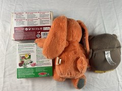 B Softies Orange Bunny Plush, Melissa & Doug Wooden Blocks, Musical Owl Baby Toy