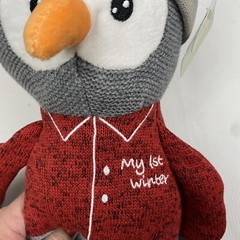 Owl Plush Rattle Toy My First Winter Spark Create Imagine Baby Holiday Toy 17”