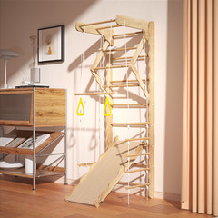 Toddler Climbing Toy Kids Pikler Triangle Set Foldable Indoor Ladder Gym Climber