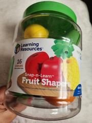 Snap n Learn Fruit Shapers Educational Toy for Preschool Shape Sorting Fun