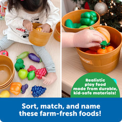 Learning Resources Farmer’s Market Color Sorting Set Toddler Toy 18+ Months