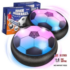 2 Pack Hover Soccer Ball Toys Gifts for 5, 6,7, 8-12 Year Old Boys, 2 Packs