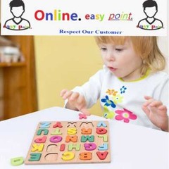Children’s Alphabet Puzzle Montessori Wooden for Toys 3D Educational Kids Toys