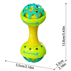 Baby Rattle Sensory Toy Shaker Grasp Ball for Newborn Infants 0-24 Months