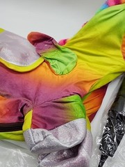 Bouncy Pals RAINBOW UNICORN Horse Toddler Bouncing Hopper Inflatable Ride + Pump