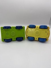 Bright Starts Push N Go Monkey & Hippo Friction Cars With Sounds Working Lot 2