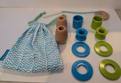 Lovevery Adventurer Play Kit Threadable Bead Kit Toy With Organic Cotton Bag