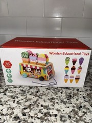 Montessori Toys Ice Cream Truck Game Learning Education Toys for Kids