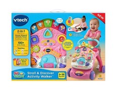 VTech Stroll & Discover Activity Walker – Pink with Accessories, Baby and Toddle