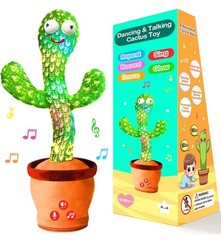 Dancing Talking Cactus Toy with Adjustable Volume, Interactive Cactus Baby T M2