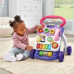 Sit-to-Stand Learning Walker – Educational Toy, Frustration-Free, Lavender Color