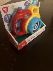 PlayGo Go Snap Camera Activity Toy Red Yellow Blue 12m+ Hand-Eye Coordination
