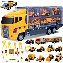 Toys for Boys,25 Pcs Engineering Die-cast Construction Car Toddler Birthday Gift