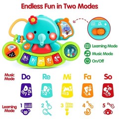 Baby Piano Toy 6 to 18 Months Light up Music Baby Toys for 0 6 9 12 18 Months