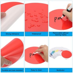 6″ Floor Stickers Classroom Decor, 60 Pcs Self Adhesive Dots Markers, Blue