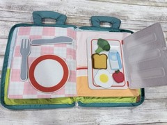 My Daily Activity Soft Cloth Toddler Zip Up Book Fine Motor