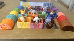 KMUYSL Counting Matching Sorting Toy Zoo Animals 20 Pc Montessori 12M+