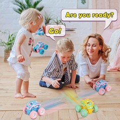 Car Toys for 2 3 4 Old Girls Gifts, Pull Back Cars Toys for Toddler Age 2-6,…