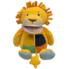 Animal Adventure LION Zippydude Plush 11″ Sensory Zipper Weighted Baby Toy 2023