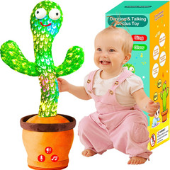 Baby Toys Interactive, Dancing Talking Cactus Toy Volume Adjustable, Mimicking S