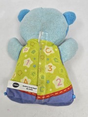 VTech Baby Soothing Songs Bear Stuffed Toy Blue Rare Discontinued Works Great