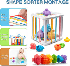 6 In1 Montessori Baby Toys 6-12 Months，Montessori Toy for Babies 6-12 Months，Inc