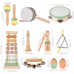 Baby Musical Instruments-Toddler Montessori 13 – Piece Neutral Color Toys