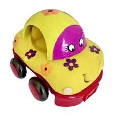 Ladybug Pull-Back Car Just B. Wheeee-ls Girl Boy Developmental Toy