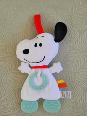 Peanuts Snoopy Sensory Plush 10″ Crinkles Teether Crib Toy 2024 Kids Preferred