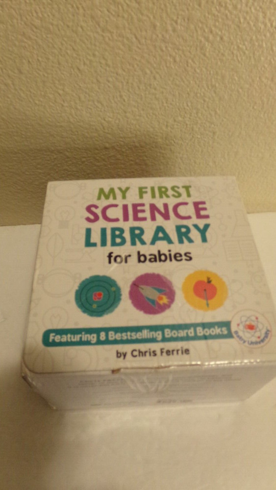 My First Science Library for babies- By: Chris Ferrie- 8 Books- Baby University