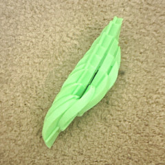 Glow-in-the-Dark Green Fruit-Themed Sensory Ball Toy, Opens, Baby Skills