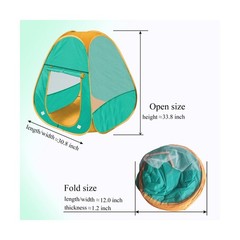 Kids Play Tent Pop Up Tent for Girls and Boys，Automatic Setup and Foldabl