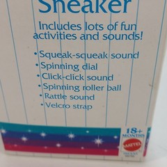 Vintage Mattel Disney Baby Mickey Activity Sneaker Learning Toy 18 + Months New