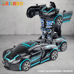 Transformable Robot Sports Car Toys Educational Kids Colorful Model Vehicle