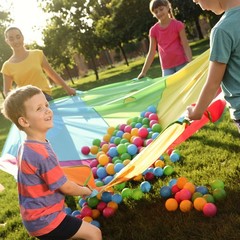 BalanceFrom Play Pit Balls Toy Set for Kids with Mesh Bag, Rainbow or Pastel …