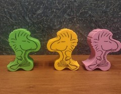 United Feature Syndicate Peanuts Snoopy & Woodstock 6pc Multicolor Stacking Toy